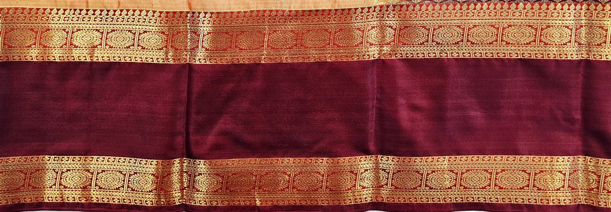 Trendy Kanchipuram Blended Vintage Bridal Silk Sarees 074