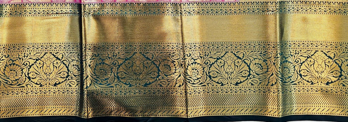 Trendy Kanchipuram Blended Vintage Tissue Bridal Silk Sarees 073