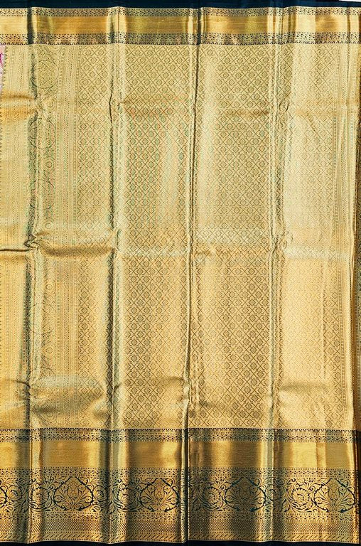 Trendy Kanchipuram Blended Vintage Tissue Bridal Silk Sarees 073