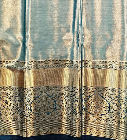 Trendy Kanchipuram Blended Vintage Tissue Bridal Silk Sarees 073