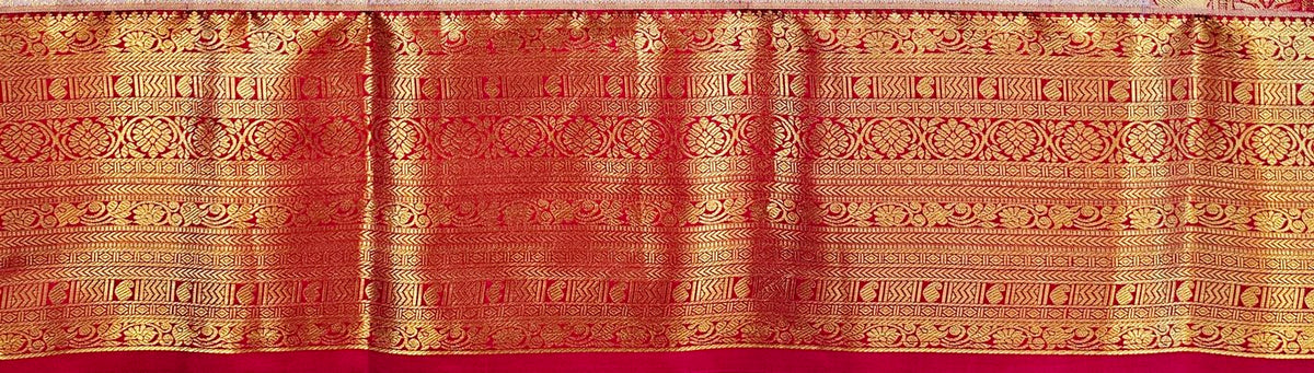 Trendy Kanchipuram Blended Vintage Bridal Silk Sarees 075