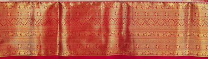 Trendy Kanchipuram Blended Vintage Bridal Silk Sarees 075