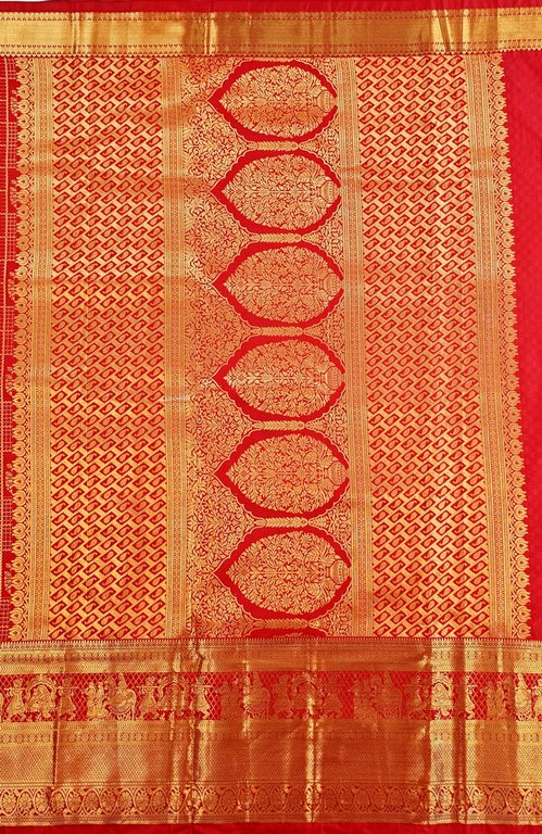 Trendy Kanchipuram Blended Bridal Silk Sarees 005 – Kanchipuram Lakshaya Silks