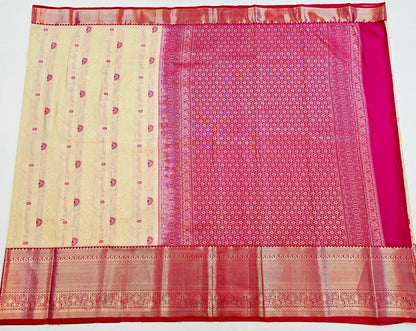Trendy Kanchipuram Blended Bridal Silk Sarees 003 – Kanchipuram Lakshaya Silks