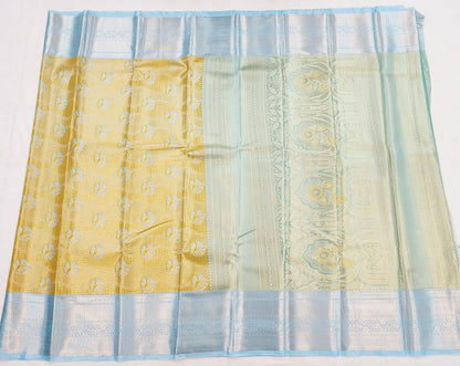 Kanchipuram Blended Korvai Tissue Silk Sarees 001
