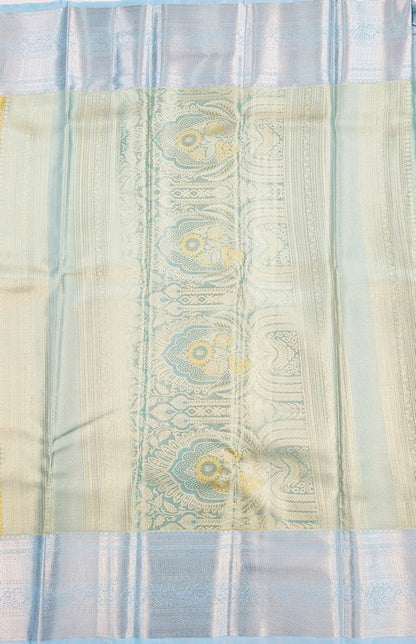 Kanchipuram Blended Korvai Tissue Silk Sarees 001