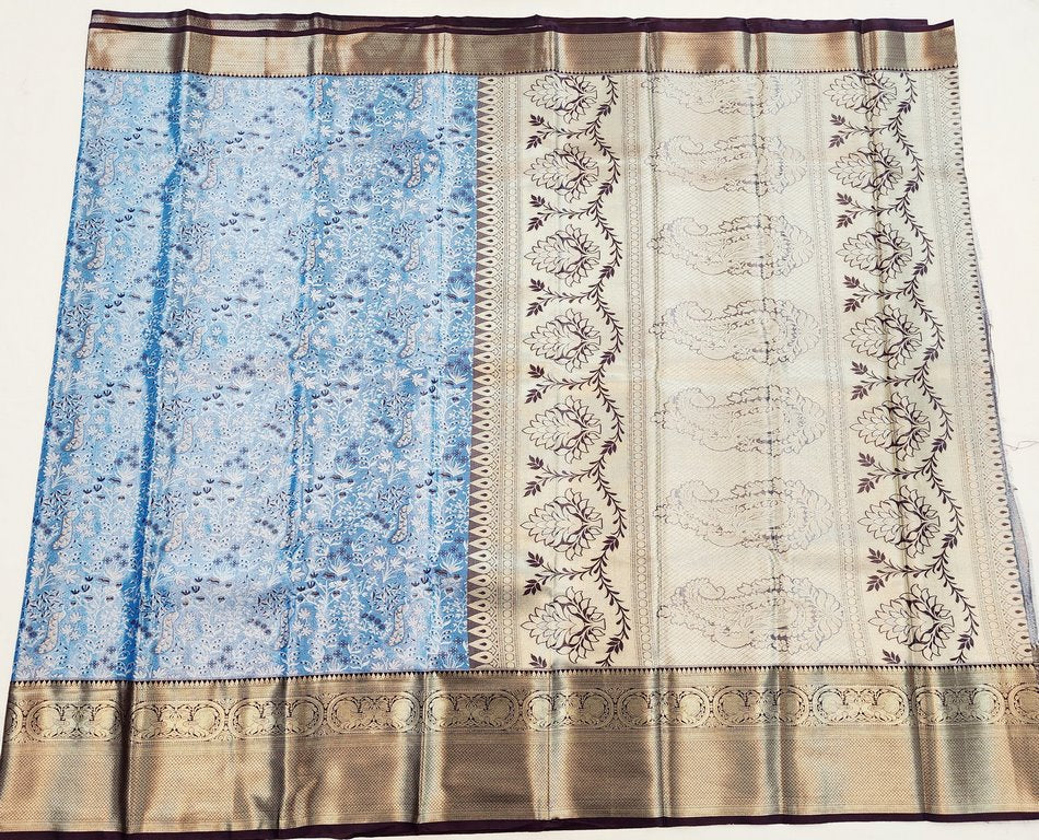 Kanchipuram Blended Korvai Tissue Silk Sarees 002