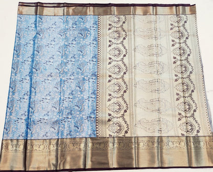 Kanchipuram Blended Korvai Tissue Silk Sarees 002