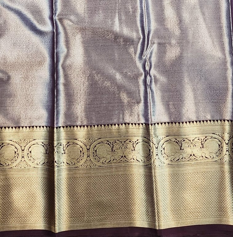 Kanchipuram Blended Korvai Tissue Silk Sarees 002