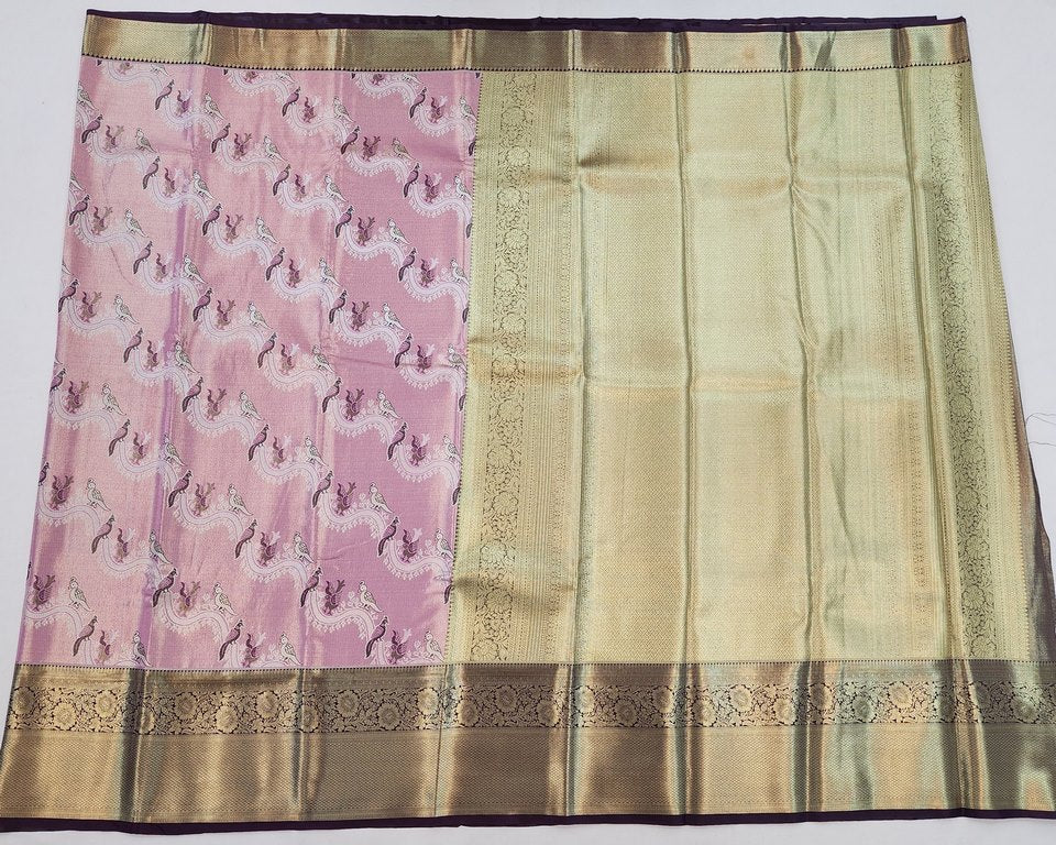 Kanchipuram Blended Korvai Tissue Silk Sarees 003
