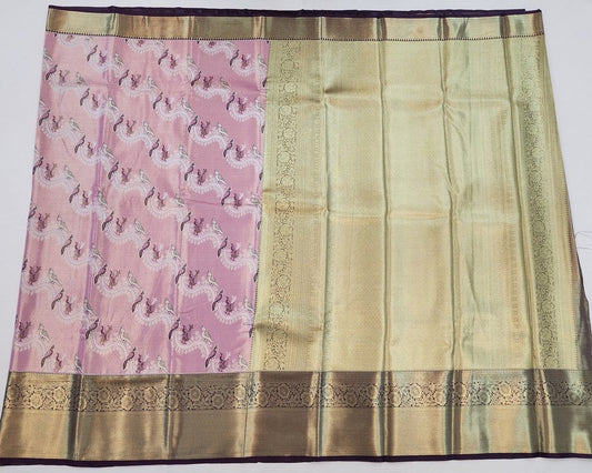 Kanchipuram Blended Korvai Tissue Silk Sarees 003