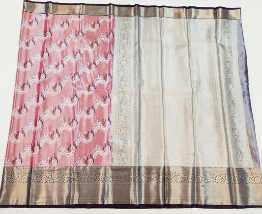 Kanchipuram Blended Korvai Tissue Silk Sarees 007