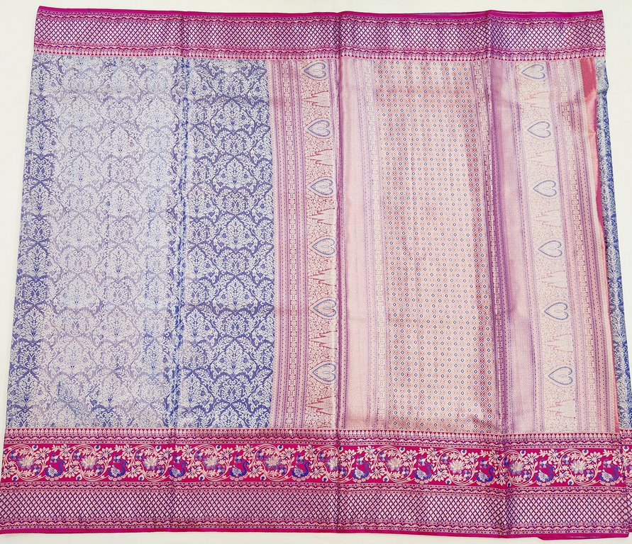Kanchipuram Blended Korvai Tissue Silk Sarees 008