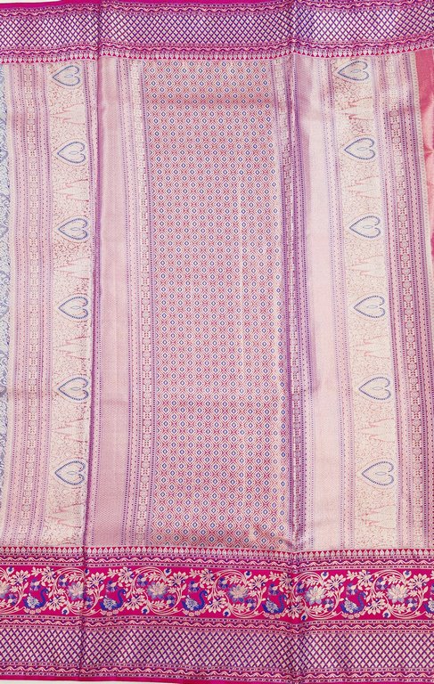 Kanchipuram Blended Korvai Tissue Silk Sarees 008