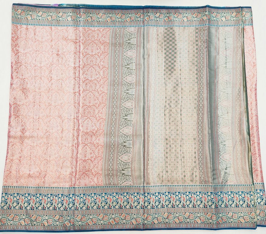 Kanchipuram Blended Korvai Tissue Silk Sarees 010