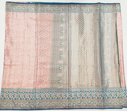 Kanchipuram Blended Korvai Tissue Silk Sarees 010