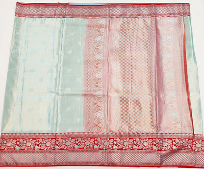 Kanchipuram Blended Korvai Tissue Silk Sarees 011