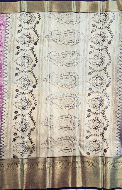 Kanchipuram Blended Korvai Tissue Silk Sarees 012