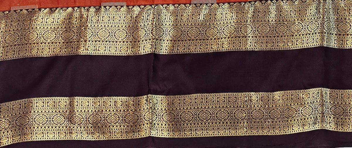 Trendy Vintage Rusted Orange Silksarees 003