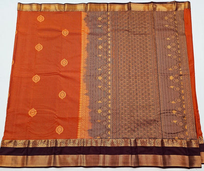 Trendy Vintage Rusted Orange Silksarees 007
