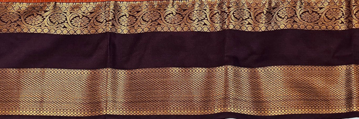 Trendy Vintage Rusted Orange Silksarees 007