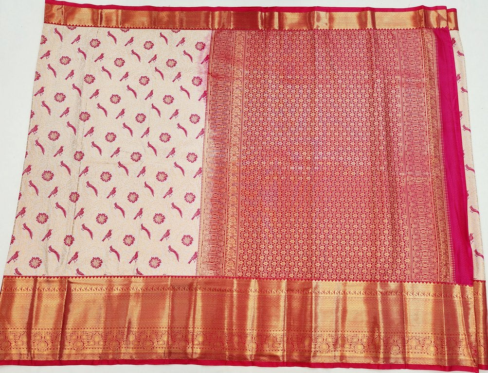 Luxury Kanchipuram Blended Bridal Silk Sarees 001