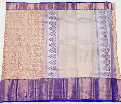 Luxury Kanchipuram Blended Tissue Bridal Silk Sarees 002