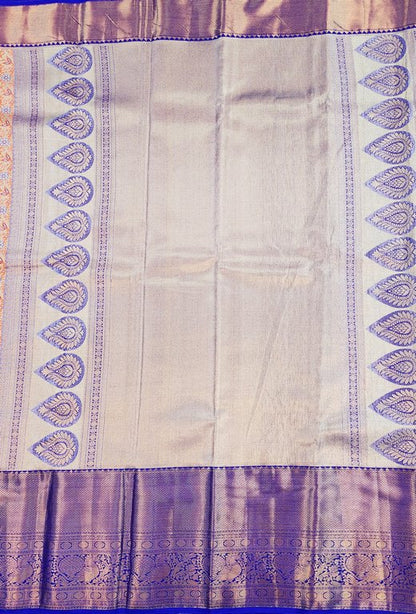 Luxury Kanchipuram Blended Tissue Bridal Silk Sarees 002