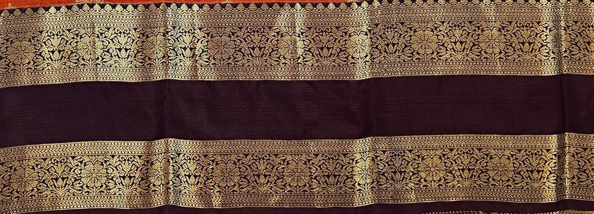 Trendy Vintage Rusted Orange Silksarees 011