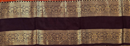 Trendy Vintage Rusted Orange Silksarees 011