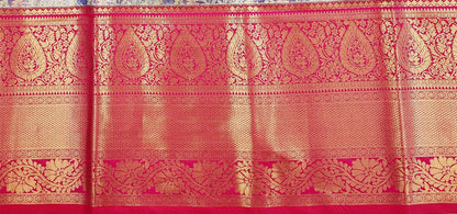 Luxury Kanchipuram Blended Tissue Bridal Silk Sarees 003