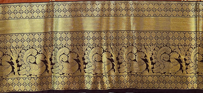 Trendy Vintage Rusted Orange Silksarees 013