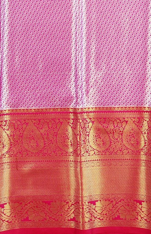 Luxury Kanchipuram Blended Tissue Bridal Silk Sarees 003