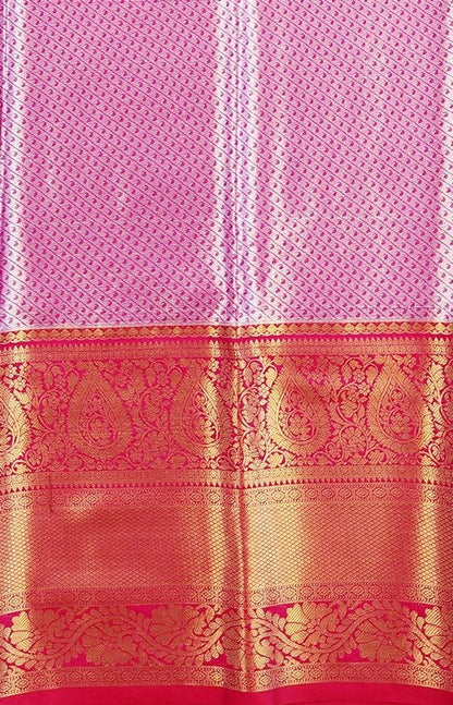 Luxury Kanchipuram Blended Tissue Bridal Silk Sarees 003