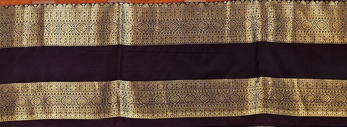 Kanchipuram Trendy Vintage Rusted Orange Silksarees 016