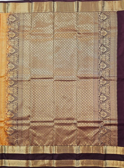 Kanchipuram Trendy Vintage Rusted Orange Silksarees 016