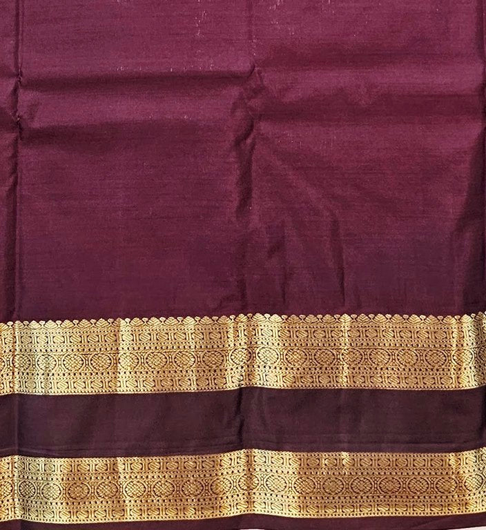 Kanchipuram Trendy Vintage Rusted Orange Silksarees 016