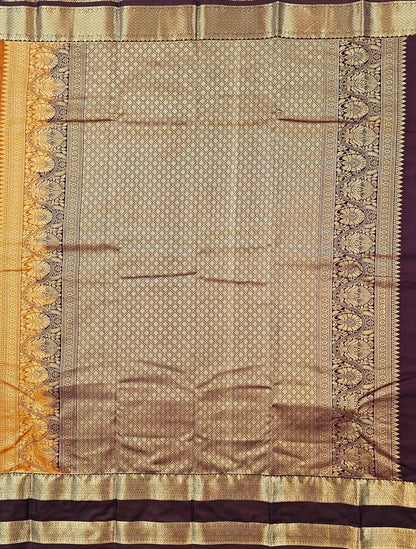 Kanchipuram Trendy Vintage Rusted Orange Silksarees 017