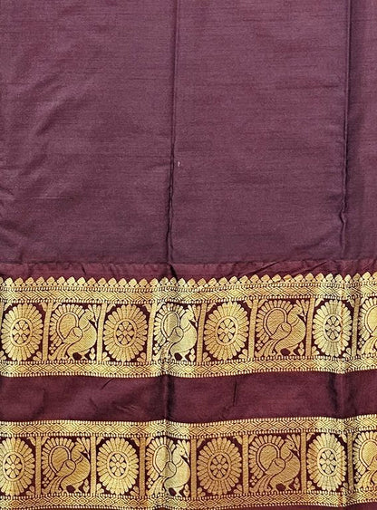 Kanchipuram Trendy Vintage Rusted Orange Silksarees 019