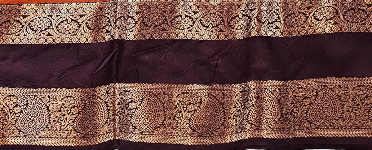 Kanchipuram Trendy Vintage Rusted Orange Silksarees 020