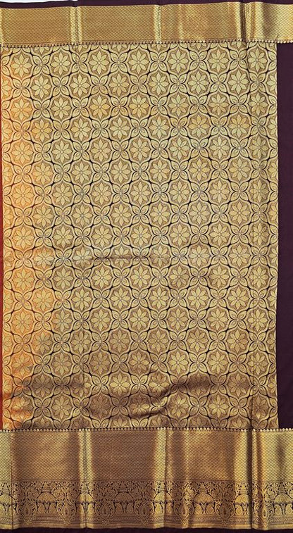 Kanchipuram Trendy Vintage Rusted Orange Silksarees 021