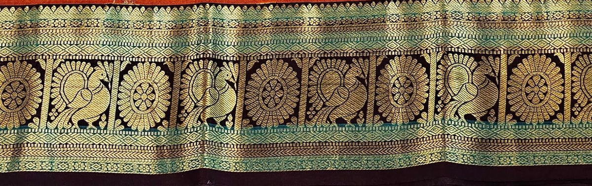 Kanchipuram Trendy Vintage Rusted Orange Silksarees 022