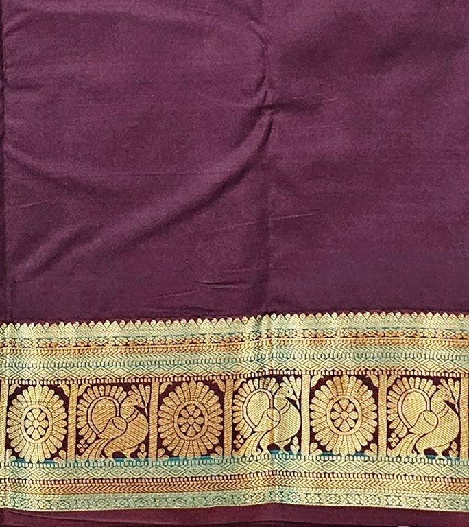 Kanchipuram Trendy Vintage Rusted Orange Silksarees 022