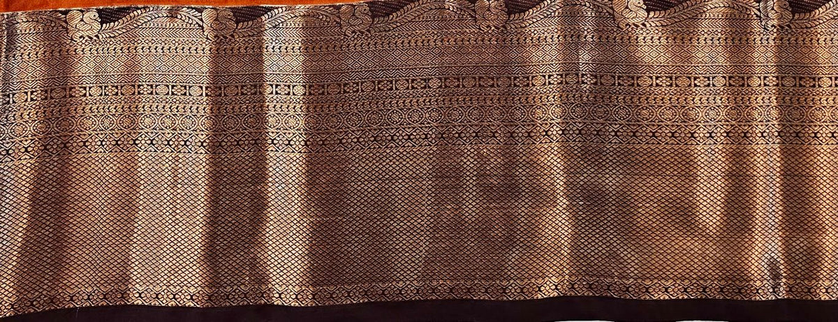 Kanchipuram Trendy Vintage Rusted Orange Silksarees 023