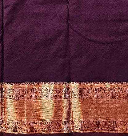 Kanchipuram Trendy Vintage Rusted Orange Silksarees 025
