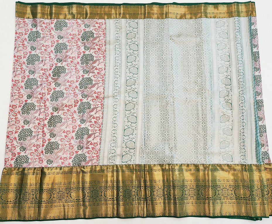 Luxury Kanchipuram Blended Tissue Bridal Silk Sarees 004
