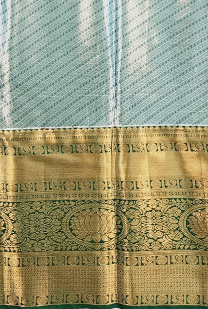 Luxury Kanchipuram Blended Tissue Bridal Silk Sarees 004