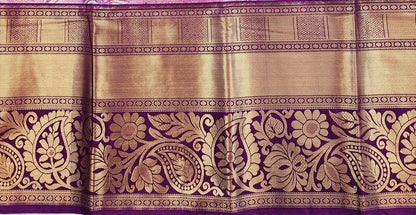 Luxury Kanchipuram Blended Tissue Bridal Silk Sarees 005