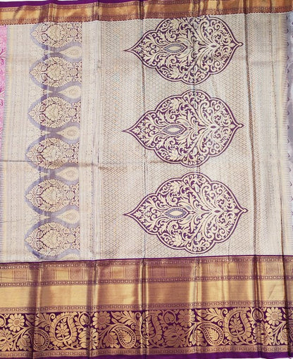 Luxury Kanchipuram Blended Tissue Bridal Silk Sarees 005