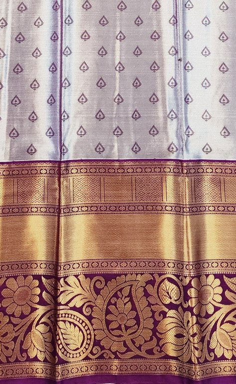 Luxury Kanchipuram Blended Tissue Bridal Silk Sarees 005